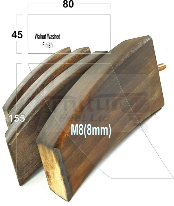 4x TAPERED WOOD SETTEE LEGS 155mm High SOFA REPLACEMENT FURNITURE FEET M8(8mm) - Image 19