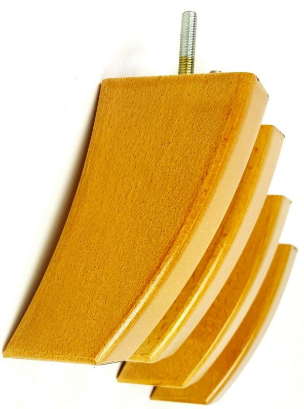4x TAPERED WOOD SETTEE LEGS 155mm High SOFA REPLACEMENT FURNITURE FEET M8(8mm) - Image 25