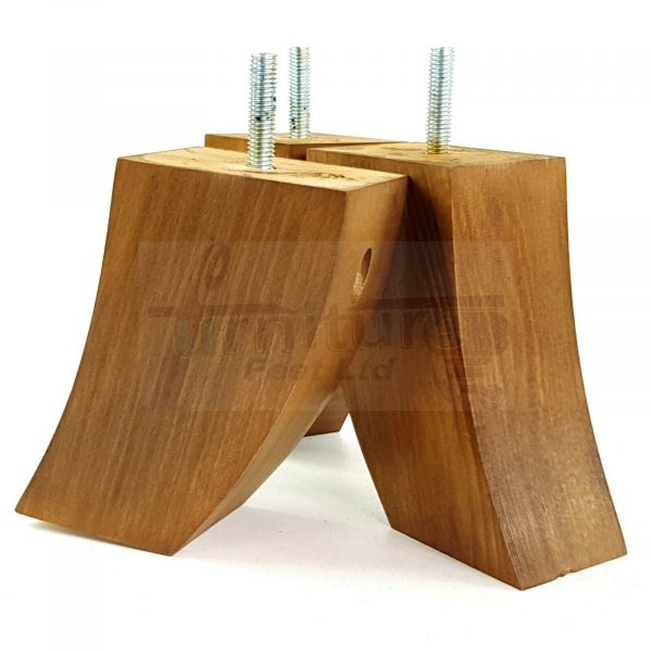 4x TAPERED WOODEN SOFA LEGS 100mm High CHAIR REPLACEMENT FURNITURE FEET M8(8mm) - Image 11