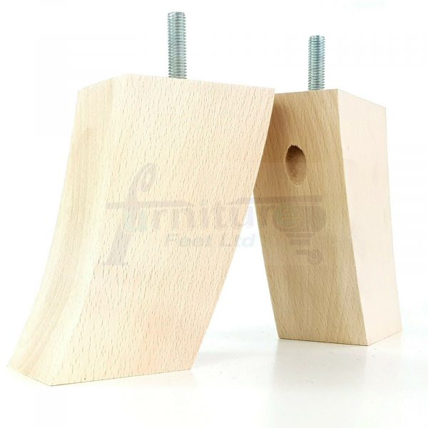 4x TAPERED WOODEN SOFA LEGS 100mm High CHAIR REPLACEMENT FURNITURE FEET M8(8mm) - Image 18