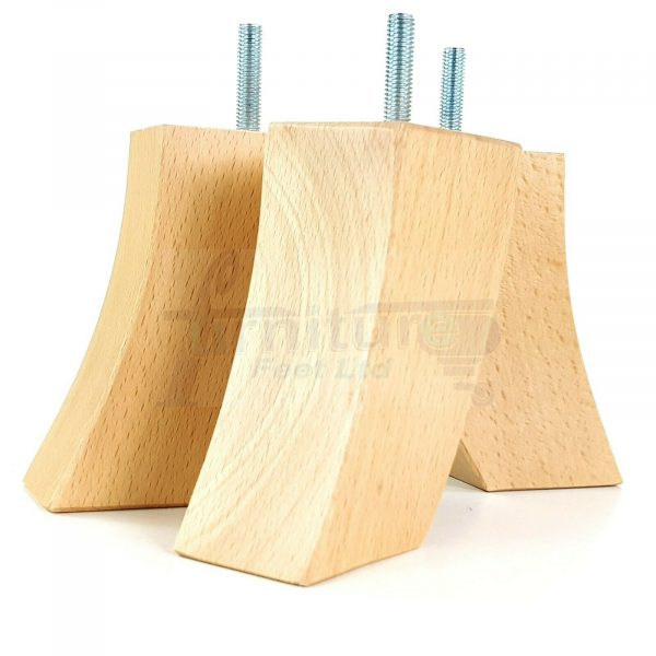4x TAPERED WOODEN SOFA LEGS 100mm High CHAIR REPLACEMENT FURNITURE FEET M8(8mm) - Image 17