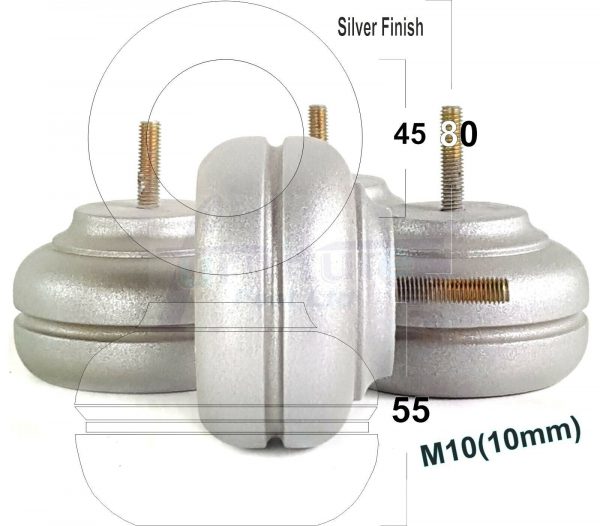 4x WOOD REPLACEMENT FURNITURE CHAIR LEGS M10(10mm) SOFA - SETTEE FEET 55mm HIGH - Image 28