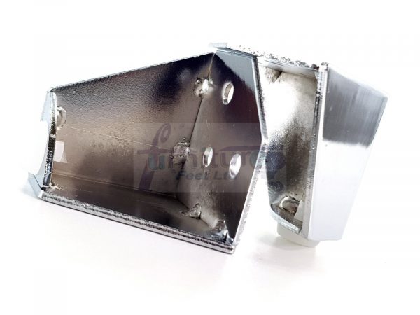 4 Chrome Metal Legs 60mm High Replacement Feet Cabinet Sofa Chair Stool - Image 5