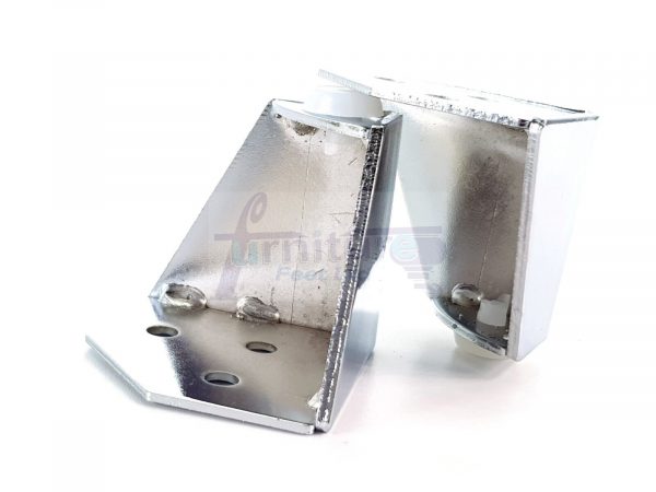 4 Chrome Metal Legs 60mm High Replacement Feet Cabinet Sofa Chair Stool - Image 7