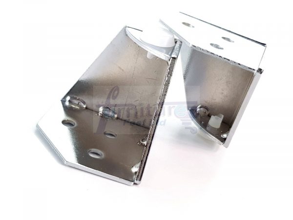 4 Chrome Metal Legs 60mm High Replacement Feet Cabinet Sofa Chair Stool - Image 8