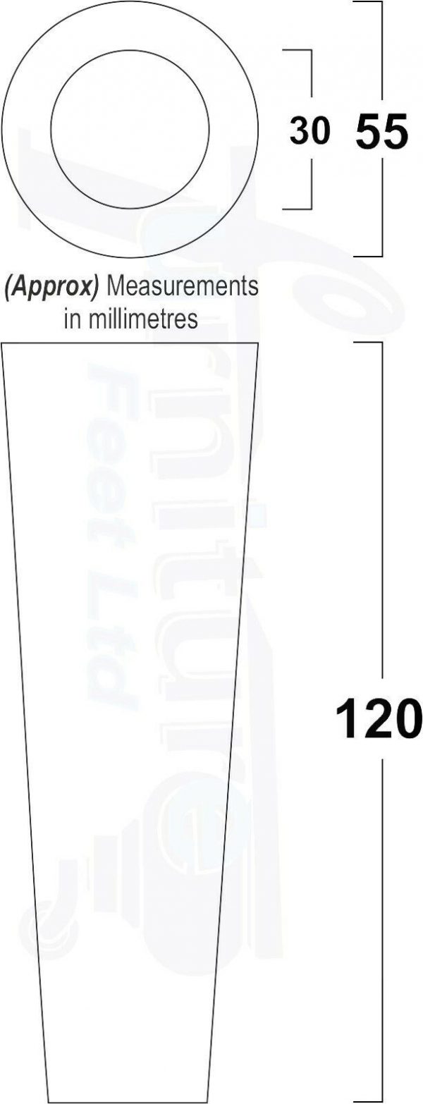 4x WOOD REPLACEMENT FURNITURE CHAIR LEGS M8(8mm) SOFA - SETTEE FEET 120mm HIGH - Image 3