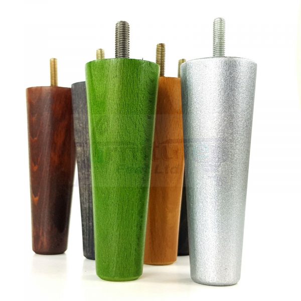 4x WOOD REPLACEMENT FURNITURE CHAIR LEGS M8(8mm) SOFA - SETTEE FEET 120mm HIGH - Image 7