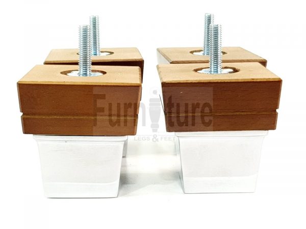 4x Wood Furniture Sofa Leg M8 Replacement Chair, Settee Feet & Slipper Cup 75mm - Image 11