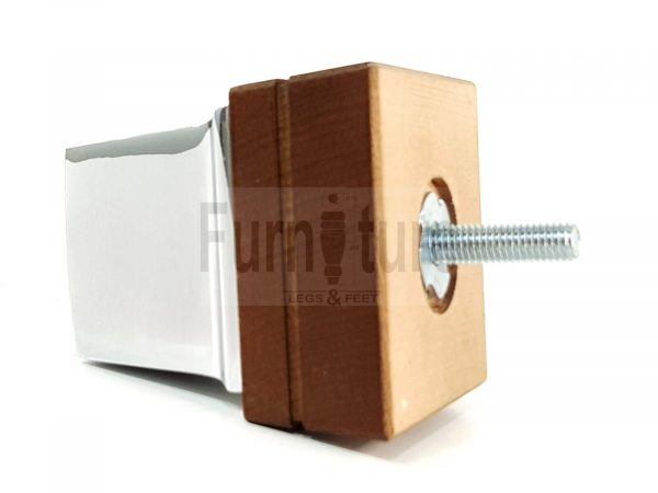 4x Wood Furniture Sofa Leg M8 Replacement Chair, Settee Feet & Slipper Cup 75mm - Image 5