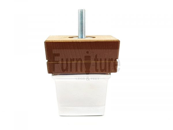 4x Wood Furniture Sofa Leg M8 Replacement Chair, Settee Feet & Slipper Cup 75mm - Image 8