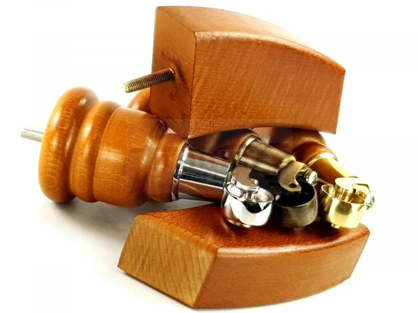 SOLID WOOD FURNITURE LEGS M8(8mm)  REPLACEMENT FEET 2 WITH CASTORS 165mm HIGH - Image 4