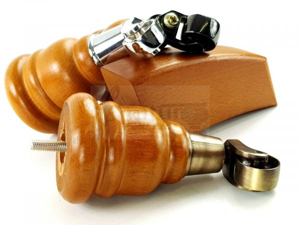 SOLID WOOD FURNITURE LEGS M8(8mm)  REPLACEMENT FEET 2 WITH CASTORS 165mm HIGH - Image 8