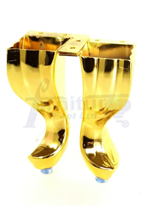 4x Metal Queen Anne Legs 140mm High Replacment Feet Furniture Sofa Chair Beds Cabinets Screw Fit - Image 11