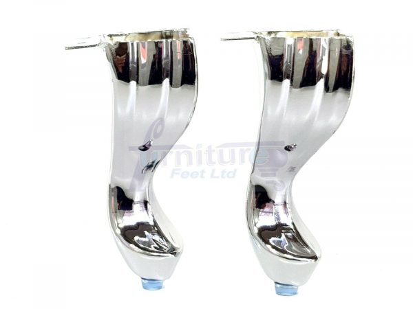 4x Metal Queen Anne Legs 140mm High Replacment Feet Furniture Sofa Chair Beds Cabinets Screw Fit - Image 5