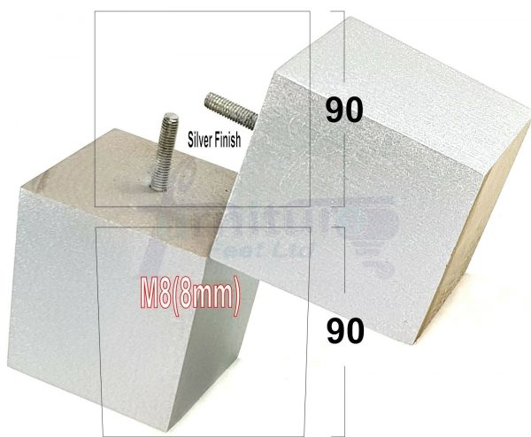 4x WOOD REPLACEMENT FURNITURE CHAIR LEGS M8(8mm) SOFA - SETTEE FEET 90mm HIGH - Image 23
